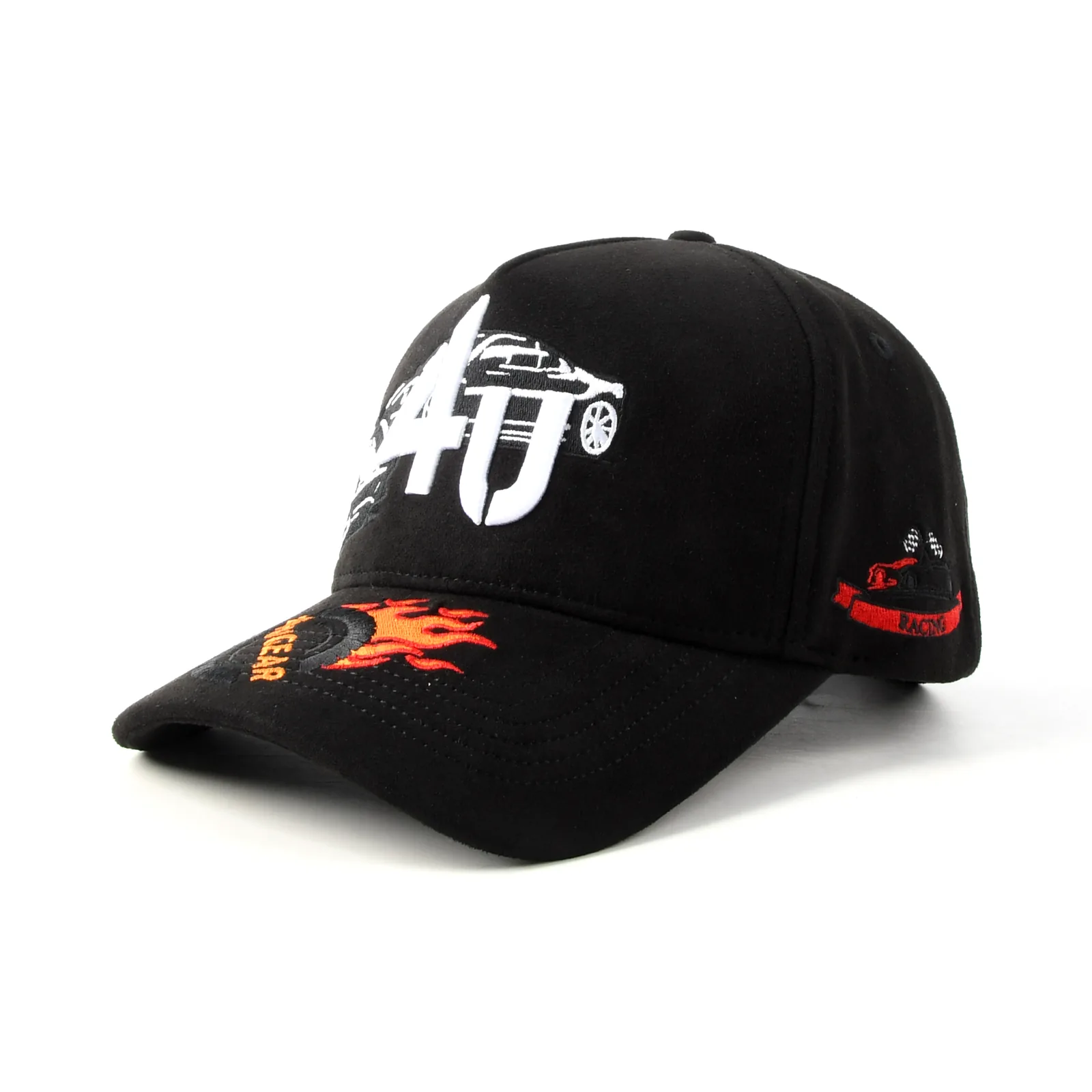 5-Panel Baseball Cap with Flat Embroidery and 3D Embroidery