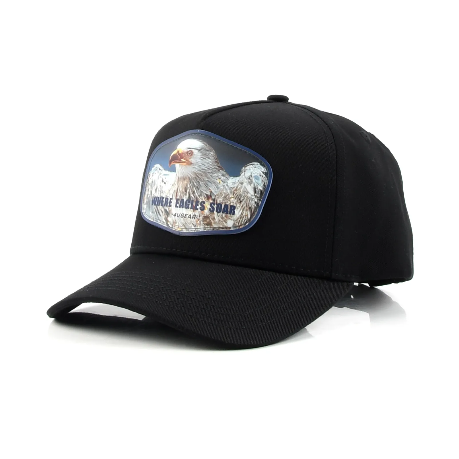 5-Panel Baseball Cap with Rubber Patch