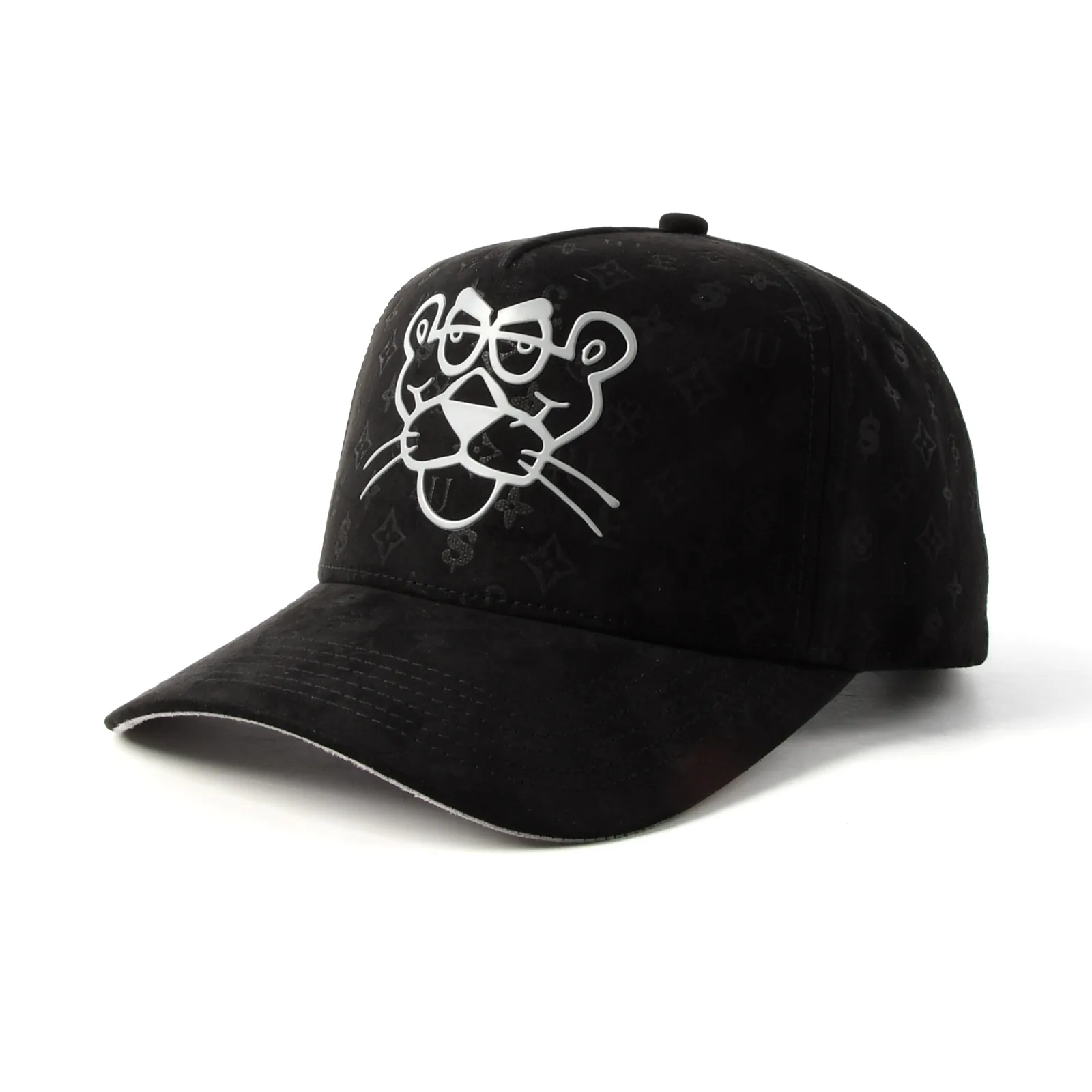 5-Panel Baseball Cap with High Frequency Embossing and Embossing