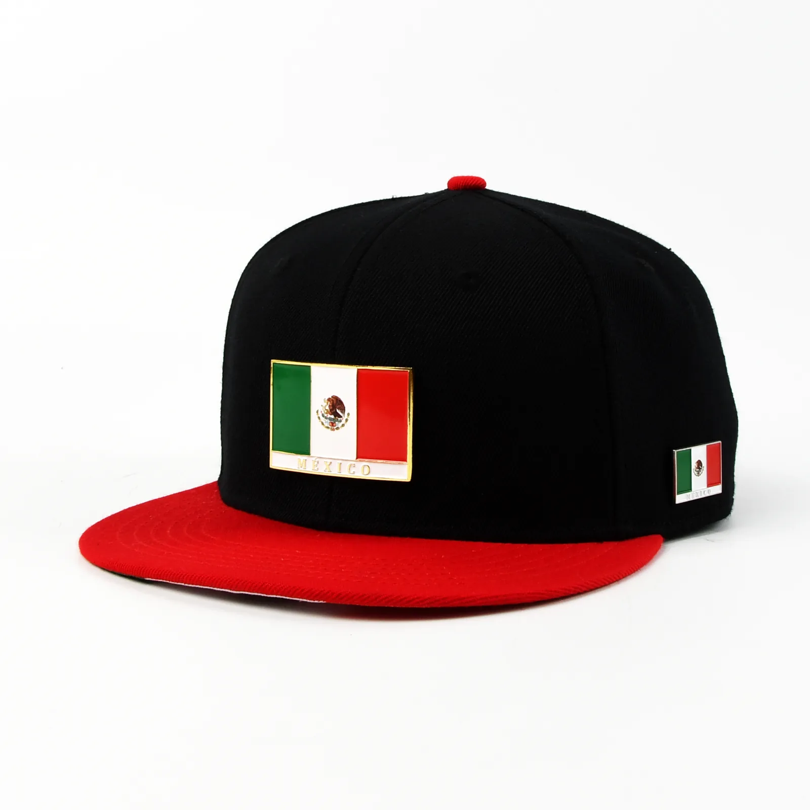 Custom Cap with Flat Embroidery and Metal Plate