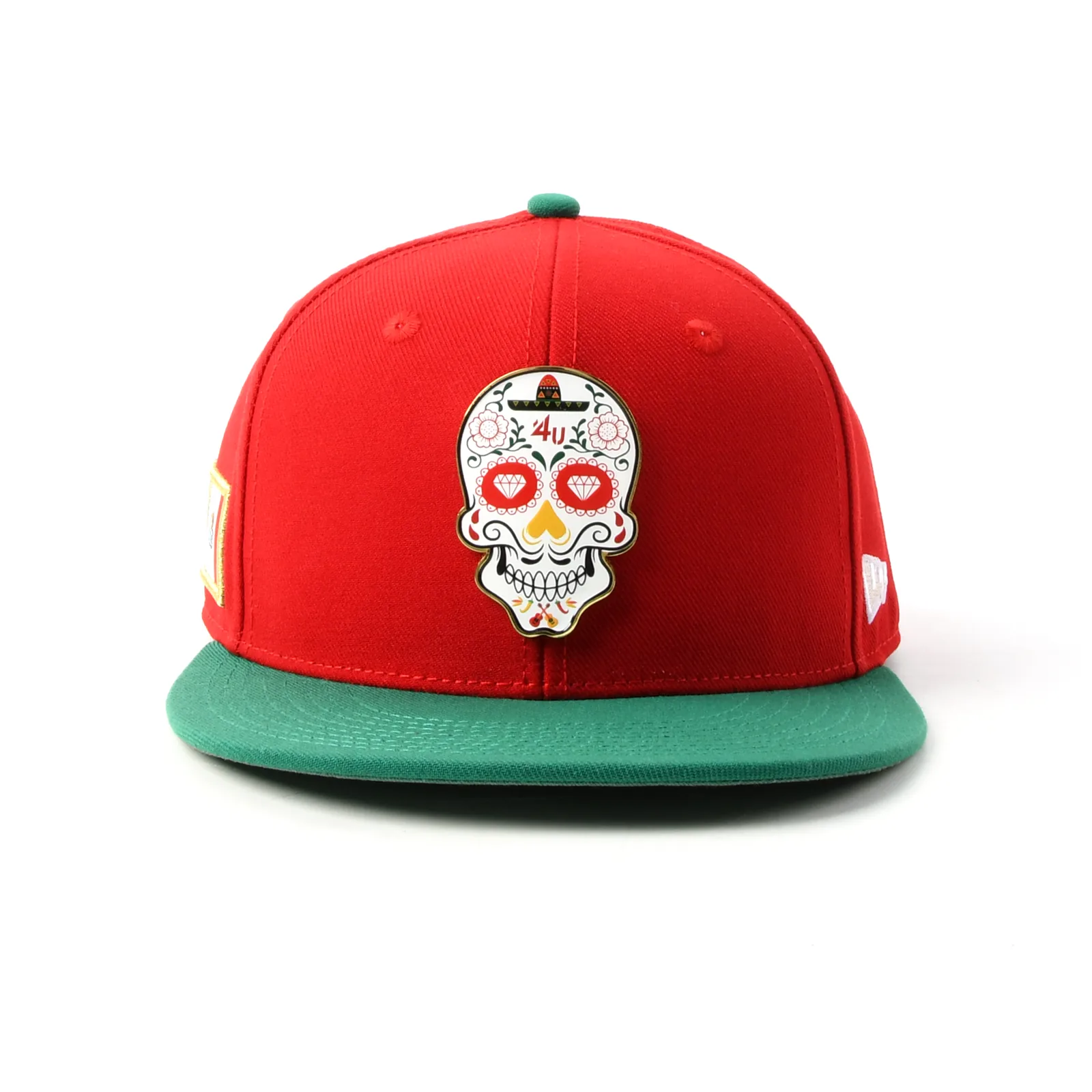 Custom Cap with Flat Embroidery and Metal Plate