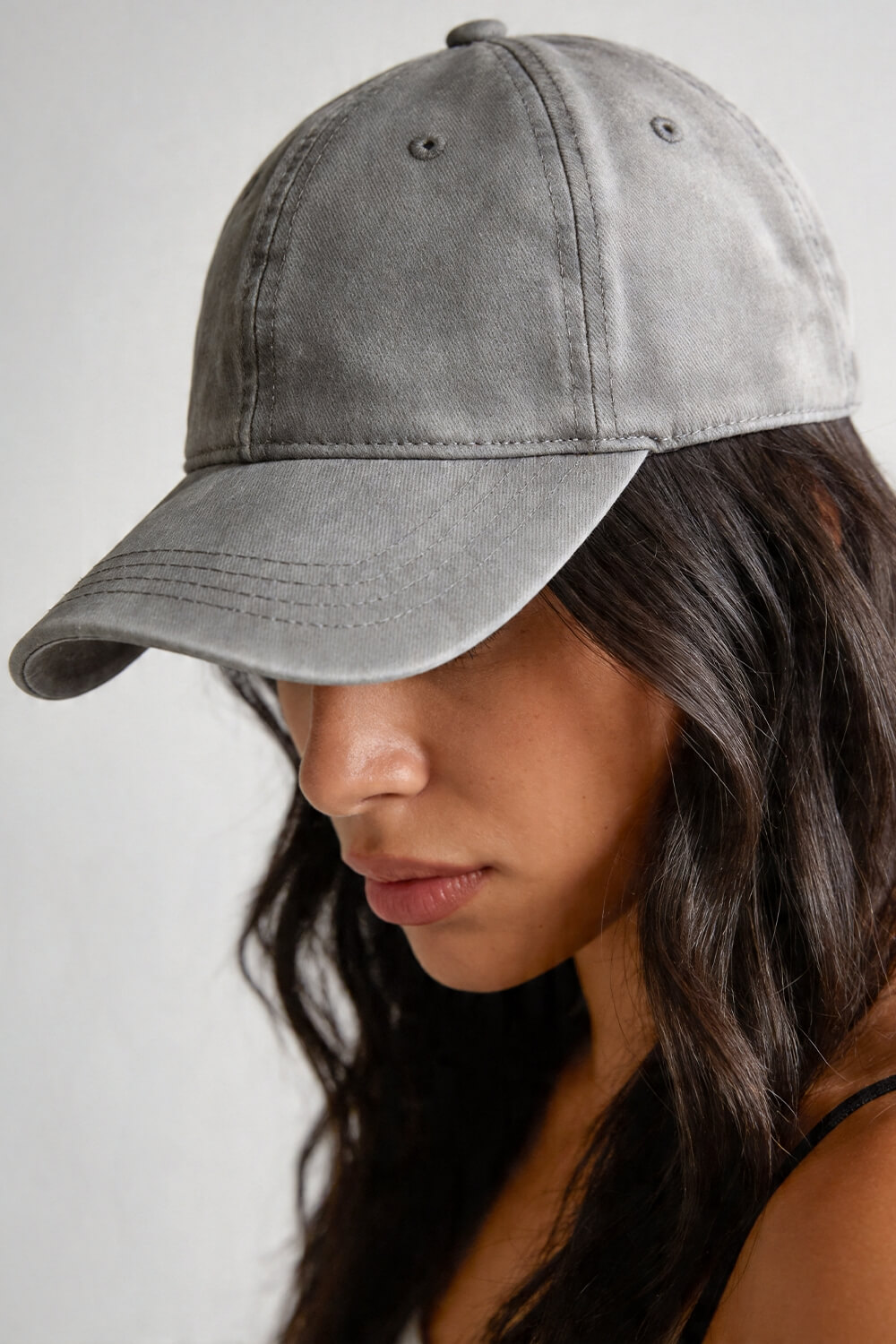Minimal headwear product showcase